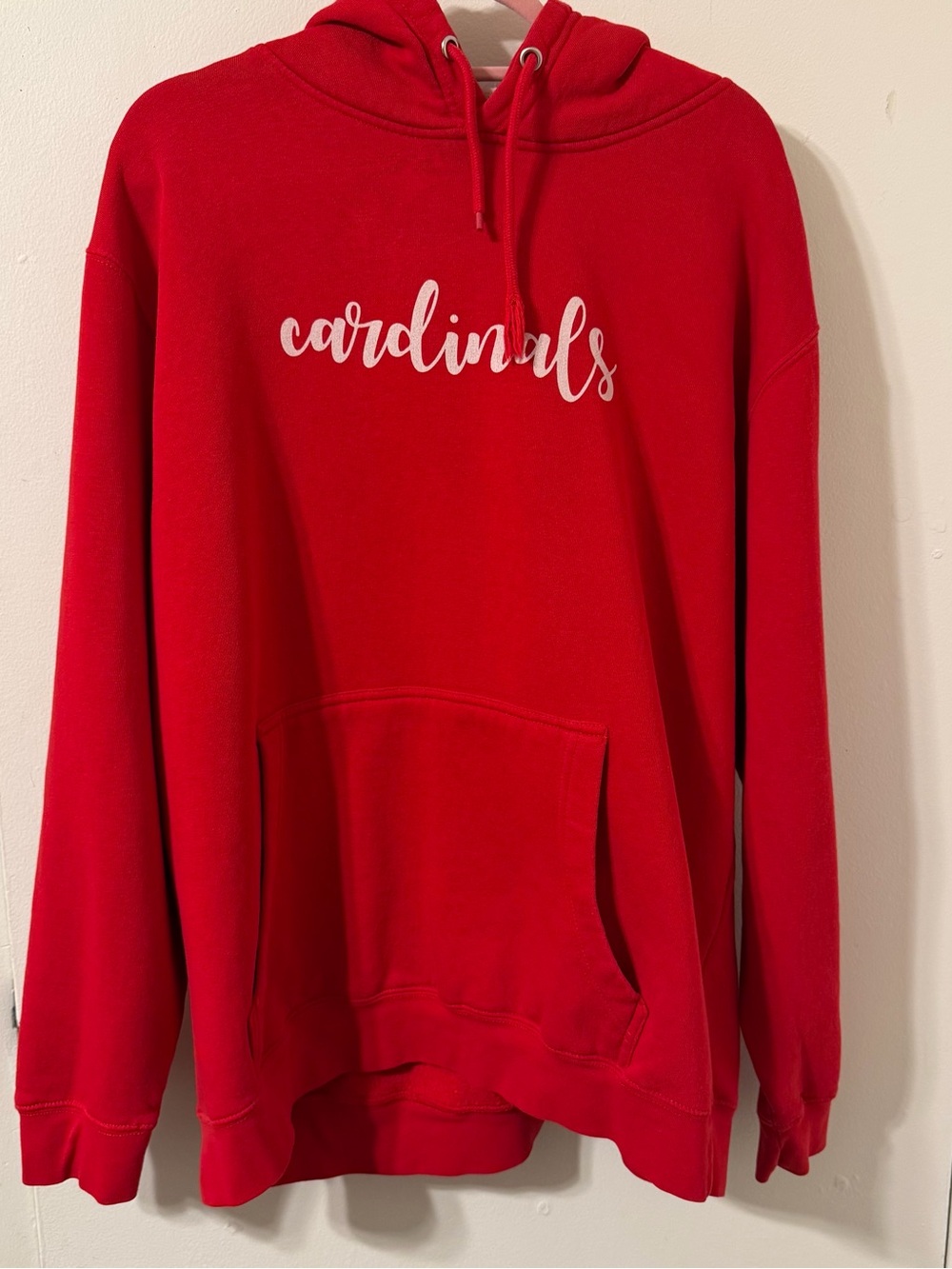 Red 'Cardinals' Hooded Sweatshirt - Women's Casual Pullover Size xl